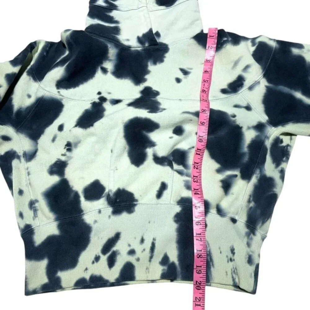 Chamion Reverse Multicolor Tie-Dye Cropped Hoodie Medium - Picture 3 of 6